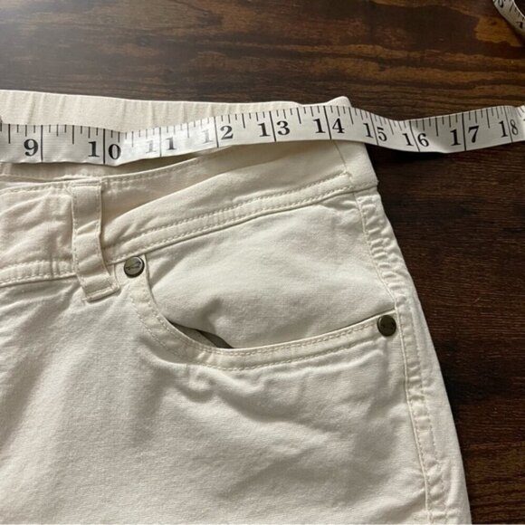 Toad&Co Earthworks Kick Flare Pant Women's Size 10 ivory cream organic cotton - Picture 10 of 13
